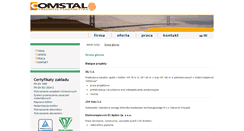 Desktop Screenshot of comstal.com.pl